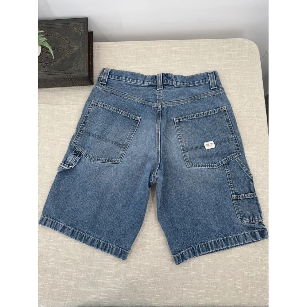 Y2K Denim Carpenter Jeans Shorts Jorts Levi Strauss Signature Workwear Utility